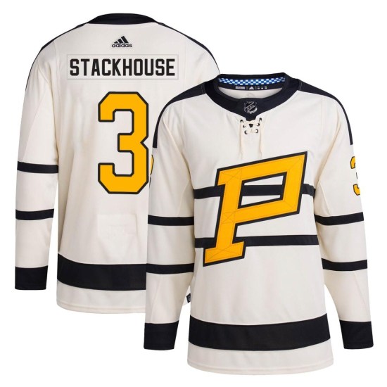 Ron Stackhouse Pittsburgh Penguins Authentic 2023 Winter Classic Adidas Jersey - Cream