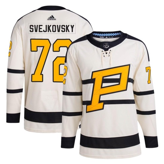 Lukas Svejkovsky Pittsburgh Penguins Authentic 2023 Winter Classic Adidas Jersey - Cream