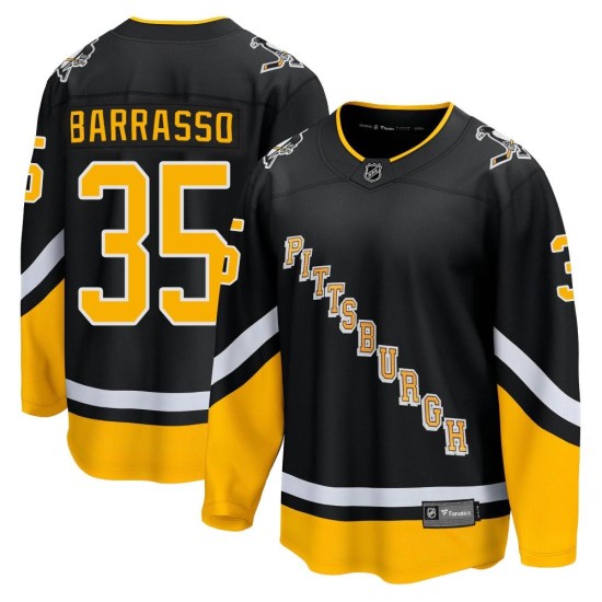Tom Barrasso Pittsburgh Penguins Youth Premier 2021/22 Alternate Breakaway Player Fanatics Branded Jersey - Black