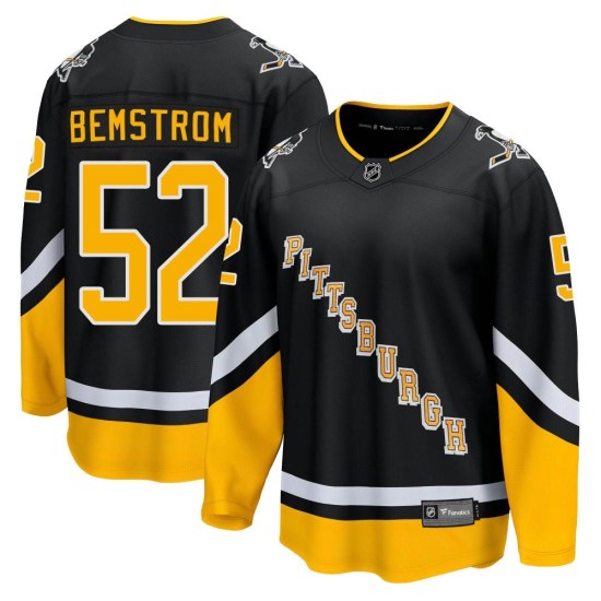 Emil Bemstrom Pittsburgh Penguins Youth Premier 2021/22 Alternate Breakaway Player Fanatics Branded Jersey - Black