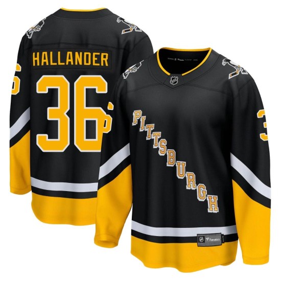 Filip Hallander Pittsburgh Penguins Youth Premier 2021/22 Alternate Breakaway Player Fanatics Branded Jersey - Black