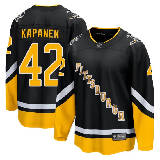 Kasperi Kapanen Pittsburgh Penguins Youth Premier 2021/22 Alternate Breakaway Player Fanatics Branded Jersey - Black