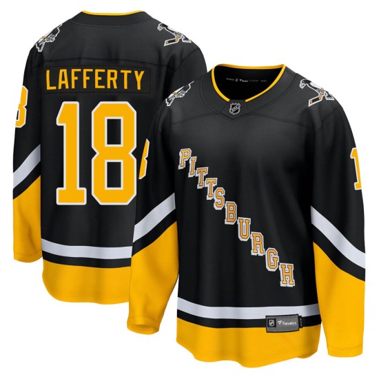 Sam Lafferty Pittsburgh Penguins Youth Premier 2021/22 Alternate Breakaway Player Fanatics Branded Jersey - Black