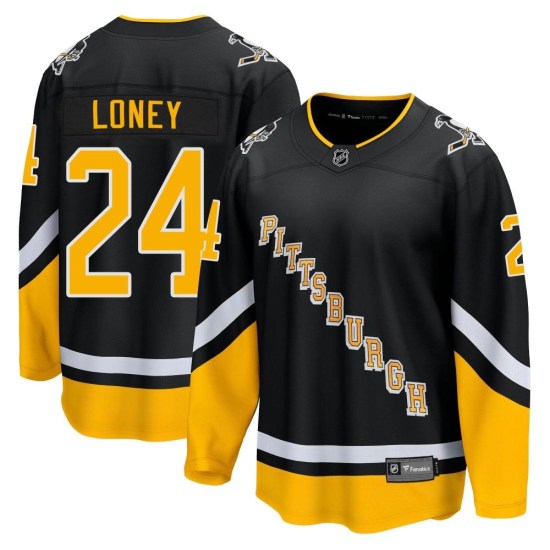 Troy Loney Pittsburgh Penguins Youth Premier 2021/22 Alternate Breakaway Player Fanatics Branded Jersey - Black