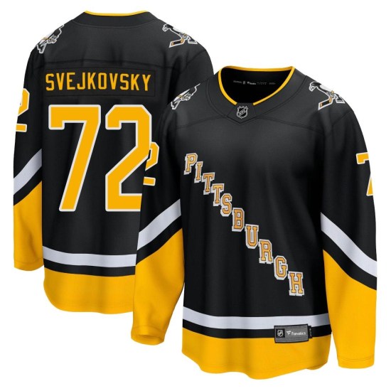 Lukas Svejkovsky Pittsburgh Penguins Youth Premier 2021/22 Alternate Breakaway Player Fanatics Branded Jersey - Black