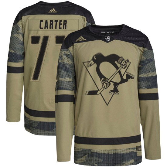 Jeff Carter Pittsburgh Penguins Authentic Military Appreciation Practice Adidas Jersey - Camo