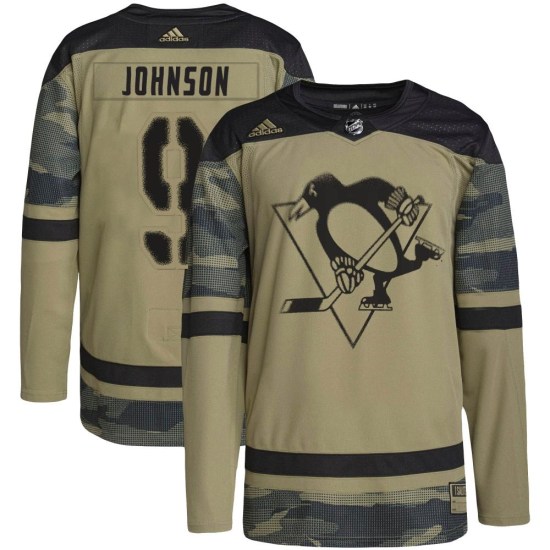 Mark Johnson Pittsburgh Penguins Authentic Military Appreciation Practice Adidas Jersey - Camo