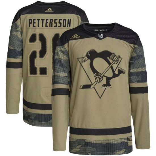 Marcus Pettersson Pittsburgh Penguins Authentic Military Appreciation Practice Adidas Jersey - Camo