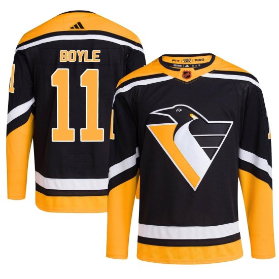 Brian Boyle Pittsburgh Penguins Authentic Reverse Retro 2.0 Adidas Jersey - Black