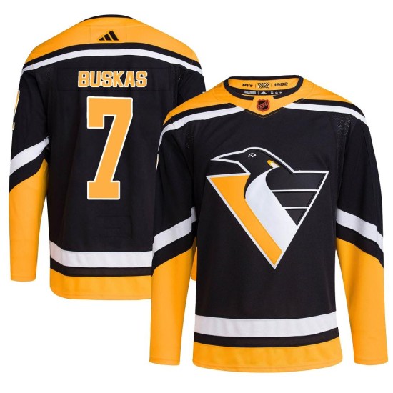 Rod Buskas Pittsburgh Penguins Authentic Reverse Retro 2.0 Adidas Jersey - Black