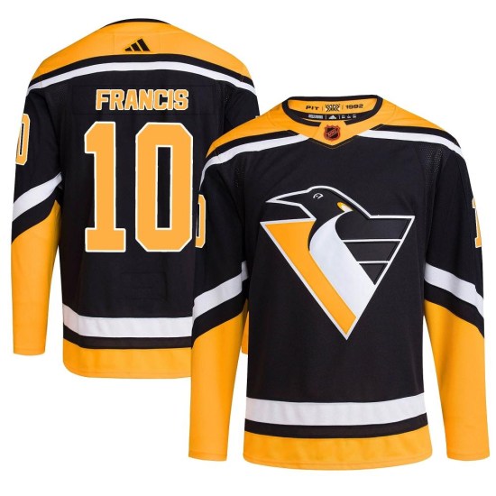 Ron Francis Pittsburgh Penguins Authentic Reverse Retro 2.0 Adidas Jersey - Black