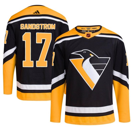 Tomas Sandstrom Pittsburgh Penguins Authentic Reverse Retro 2.0 Adidas Jersey - Black