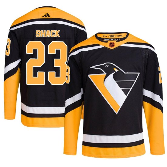Eddie Shack Pittsburgh Penguins Authentic Reverse Retro 2.0 Adidas Jersey - Black