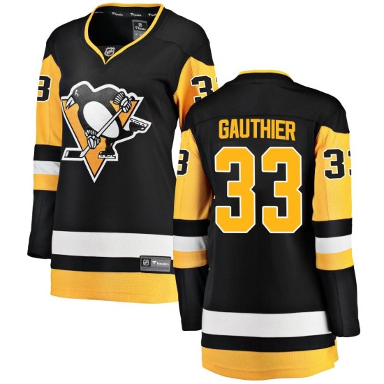 Taylor Gauthier Pittsburgh Penguins Women's Breakaway Home Fanatics Branded Jersey - Black