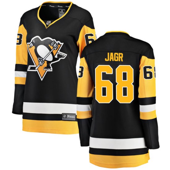 Jaromir Jagr Pittsburgh Penguins Women's Breakaway Home Fanatics Branded Jersey - Black
