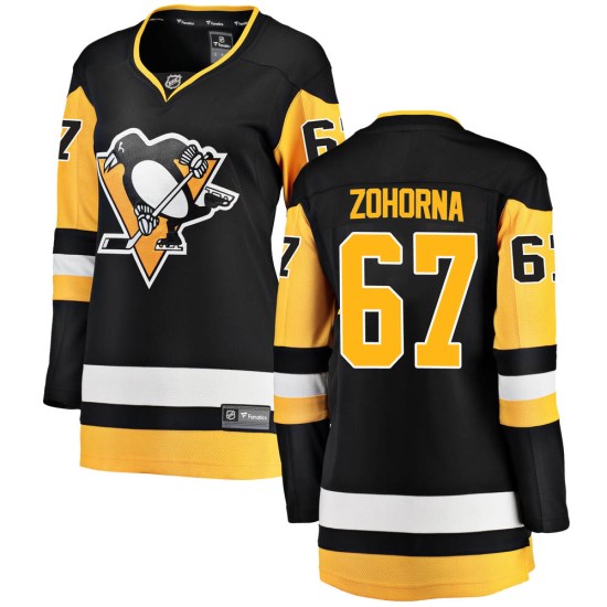 Radim Zohorna Pittsburgh Penguins Women's Breakaway Home Fanatics Branded Jersey - Black