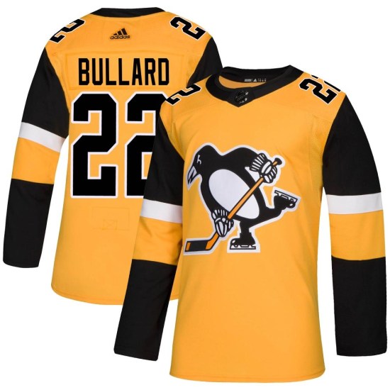 Mike Bullard Pittsburgh Penguins Authentic Alternate Adidas Jersey - Gold