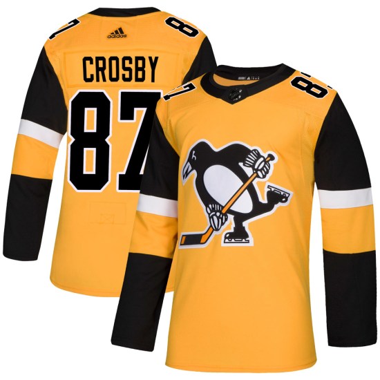 Sidney Crosby Pittsburgh Penguins Authentic Alternate Adidas Jersey - Gold