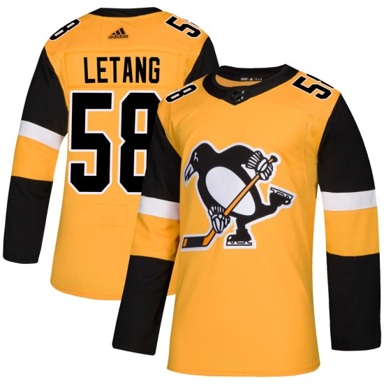 Kris Letang Pittsburgh Penguins Authentic Alternate Adidas Jersey - Gold