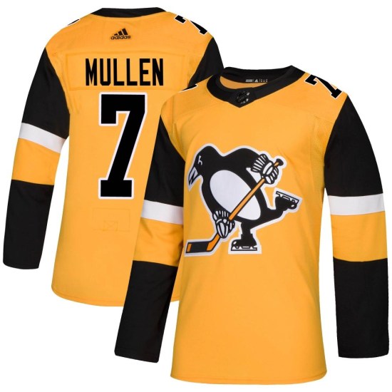 Joe Mullen Pittsburgh Penguins Authentic Alternate Adidas Jersey - Gold