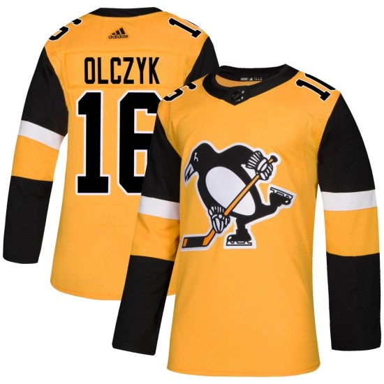 Ed Olczyk Pittsburgh Penguins Authentic Alternate Adidas Jersey - Gold
