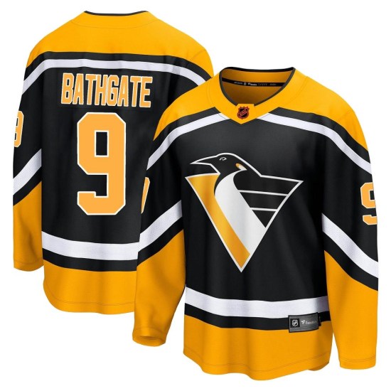 Andy Bathgate Pittsburgh Penguins Youth Breakaway Special Edition 2.0 Fanatics Branded Jersey - Black