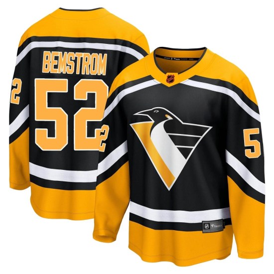 Emil Bemstrom Pittsburgh Penguins Youth Breakaway Special Edition 2.0 Fanatics Branded Jersey - Black