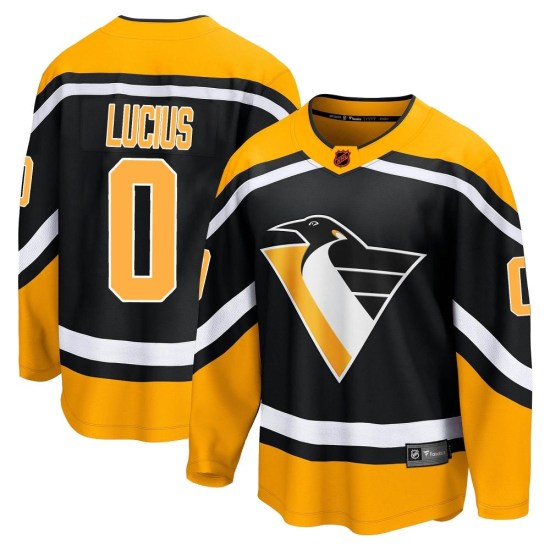Cruz Lucius Pittsburgh Penguins Youth Breakaway Special Edition 2.0 Fanatics Branded Jersey - Black