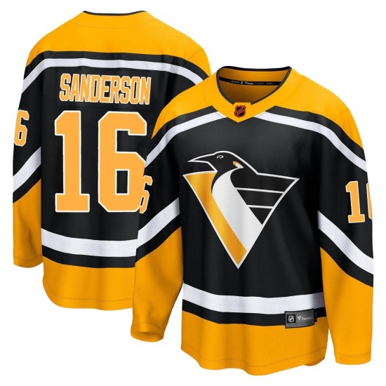 Derek Sanderson Pittsburgh Penguins Youth Breakaway Special Edition 2.0 Fanatics Branded Jersey - Black