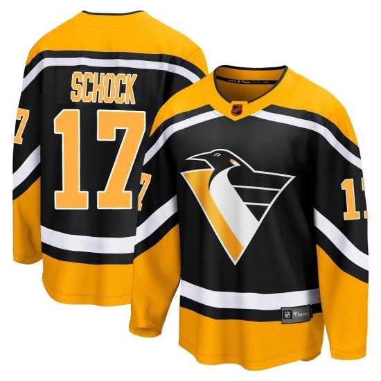 Ron Schock Pittsburgh Penguins Youth Breakaway Special Edition 2.0 Fanatics Branded Jersey - Black