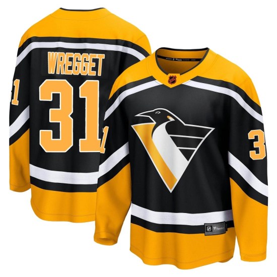 Ken Wregget Pittsburgh Penguins Youth Breakaway Special Edition 2.0 Fanatics Branded Jersey - Black