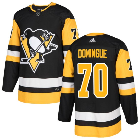 Louis Domingue Pittsburgh Penguins Authentic Home Adidas Jersey - Black