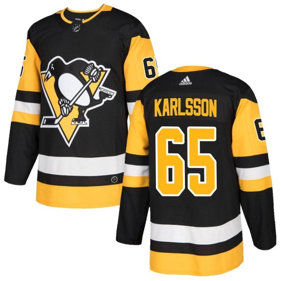 Erik Karlsson Pittsburgh Penguins Authentic Home Adidas Jersey - Black
