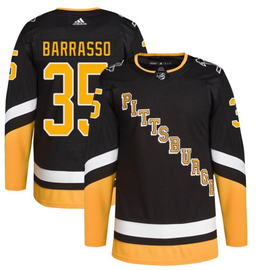 Tom Barrasso Pittsburgh Penguins Authentic 2021/22 Alternate Primegreen Pro Player Adidas Jersey - Black