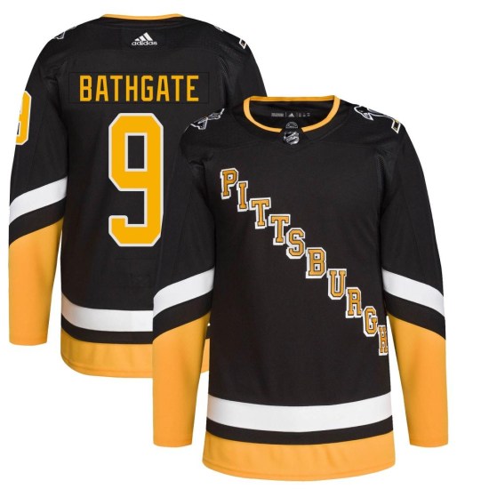 Andy Bathgate Pittsburgh Penguins Authentic 2021/22 Alternate Primegreen Pro Player Adidas Jersey - Black