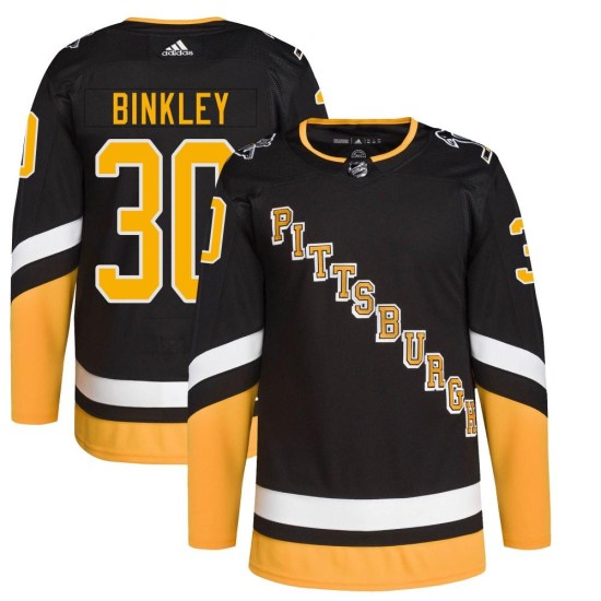 Les Binkley Pittsburgh Penguins Authentic 2021/22 Alternate Primegreen Pro Player Adidas Jersey - Black