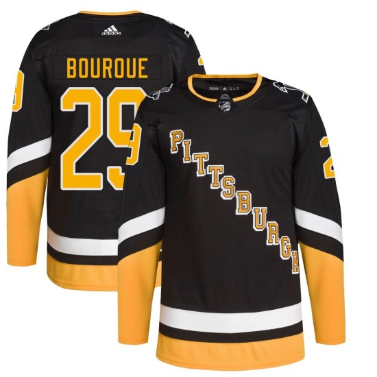 Phil Bourque Pittsburgh Penguins Authentic 2021/22 Alternate Primegreen Pro Player Adidas Jersey - Black