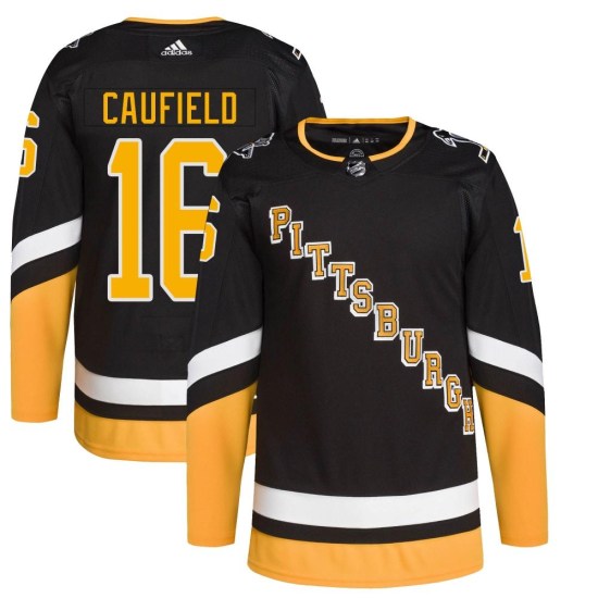 Jay Caufield Pittsburgh Penguins Authentic 2021/22 Alternate Primegreen Pro Player Adidas Jersey - Black