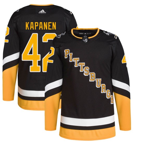 Kasperi Kapanen Pittsburgh Penguins Authentic 2021/22 Alternate Primegreen Pro Player Adidas Jersey - Black
