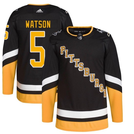 Bryan Watson Pittsburgh Penguins Authentic 2021/22 Alternate Primegreen Pro Player Adidas Jersey - Black