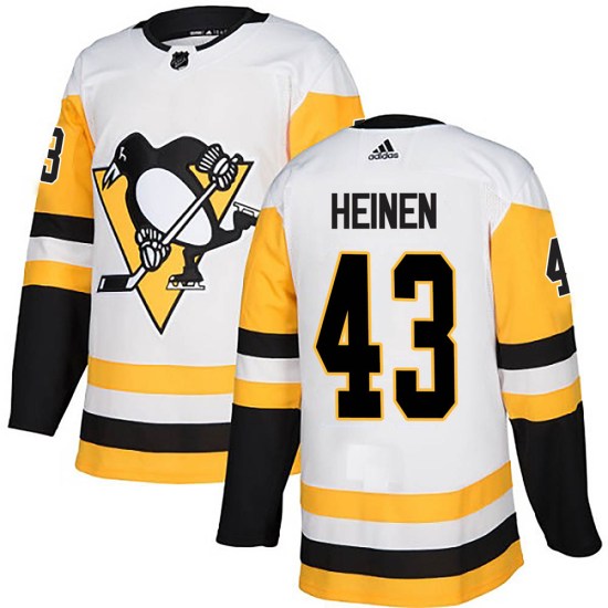 Danton Heinen Pittsburgh Penguins Authentic Away Adidas Jersey - White
