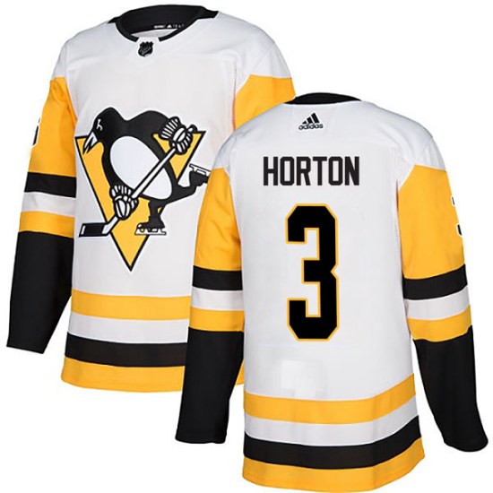 Tim Horton Pittsburgh Penguins Authentic Away Adidas Jersey - White