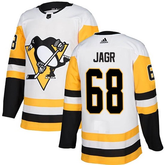 Jaromir Jagr Pittsburgh Penguins Authentic Away Adidas Jersey - White