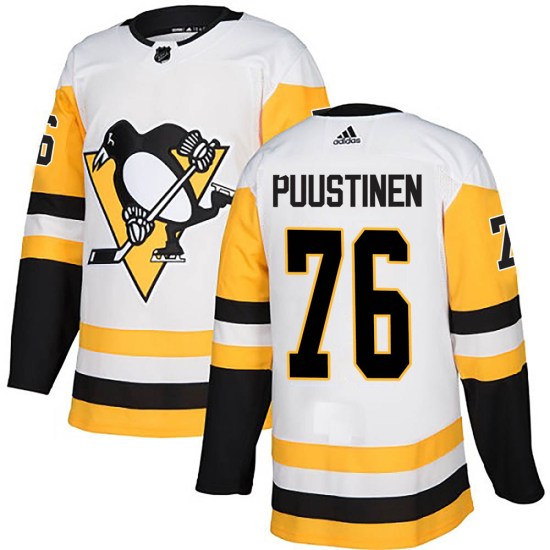 Valtteri Puustinen Pittsburgh Penguins Authentic Away Adidas Jersey - White