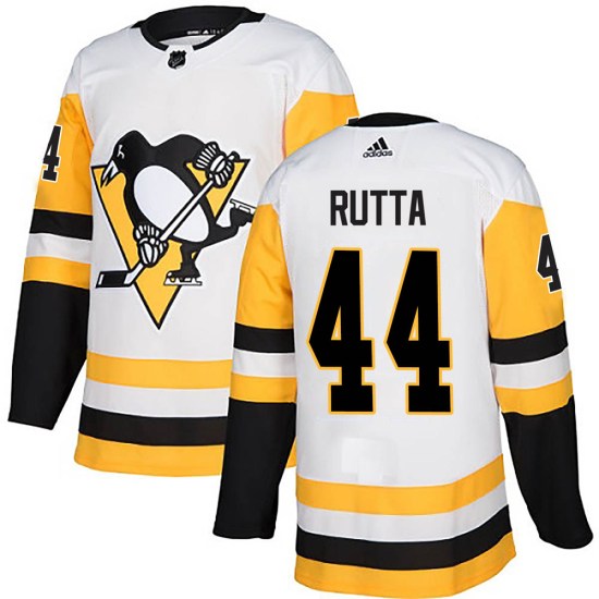 Jan Rutta Pittsburgh Penguins Authentic Away Adidas Jersey - White
