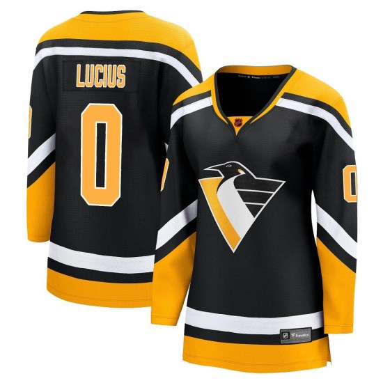 Cruz Lucius Pittsburgh Penguins Women's Breakaway Special Edition 2.0 Fanatics Branded Jersey - Black