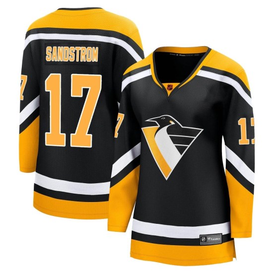 Tomas Sandstrom Pittsburgh Penguins Women's Breakaway Special Edition 2.0 Fanatics Branded Jersey - Black