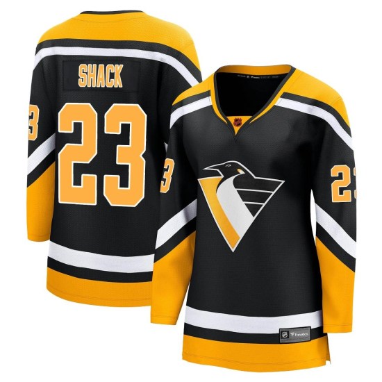 Eddie Shack Pittsburgh Penguins Women's Breakaway Special Edition 2.0 Fanatics Branded Jersey - Black