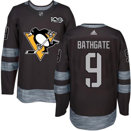 Andy Bathgate Pittsburgh Penguins Authentic 1917-2017 100th Anniversary Jersey - Black