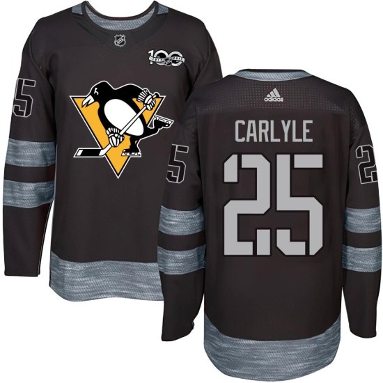 Randy Carlyle Pittsburgh Penguins Authentic 1917-2017 100th Anniversary Jersey - Black